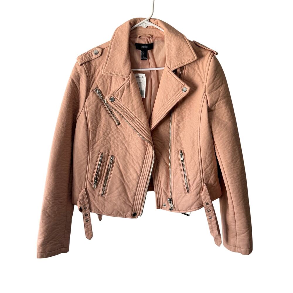 Biker sheek Forever21 women’s size L jacket *never worn*